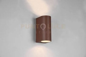Roya applique da esterno fusione alluminio stondata ruggine a bi-em...