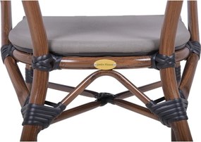 Sedia da esterno beige in metallo Toskana – Garden Pleasure