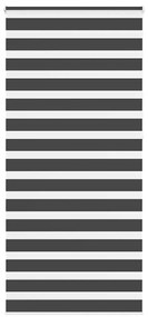 Tenda A Rullo Zebra Nero Larghezza Tessuto 110,9 Cm Poliestere /