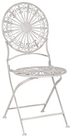 Set da balcone 2 posti metallo bianco SCAFA Beliani