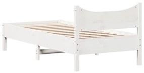 Giroletto Bianco 75x190 cm in Legno Massello di Pino