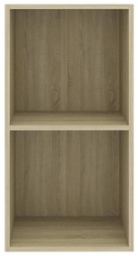 Libreria 5 Ripiani Rovere Sonoma 40x30x76,5cm Legno Multistrato