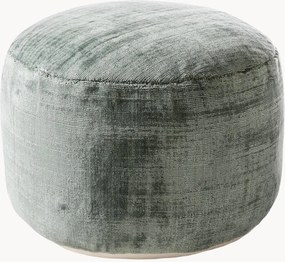 Pouf in velluto tessuto a mano Nova