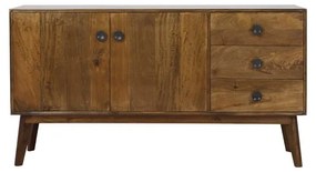 Cassettiera bassa marrone in legno massiccio 152x80 cm Espita - Light &amp; Living