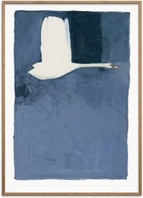 Poster incorniciato in legno di quercia The Swan ll