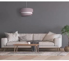 Duolla - Lampadario a sospensione con filo TRIO 1xE27/40W/230V diametro 45 cm grigio/bianco