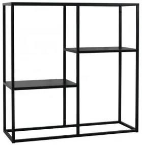 Scaffale In Acciaio Thura Nero - Sklum