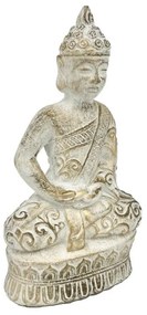 Decorazione BUDDHA MEDITANTE ORO CEMENTO 26X14,5 H47 in cemento  H