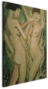 Quadro - Zwei Mädchen (Otto Mueller) Su tela italiana 80x120