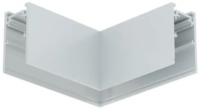 Connettore a "L" Piana Binario Magnetico a Superficie/Sospeso Bianco Connettori Binari  Tipo L Orizzontale