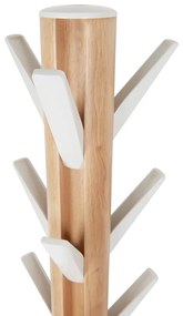 Appendino in legno bianco in gomma naturale Flapper - Umbra