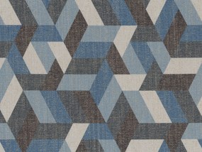 Unreal cuscini a fantasia geometriche in tessuto idrorepellente disponibile in diverse colorazioni blu