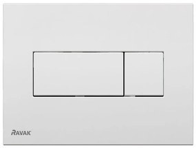 Ravak X01457 - Pulsante di scarico UNI 24,7x16,5 cm bianco