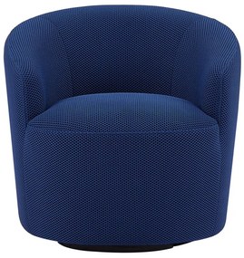 Poltrona girevole in Tessuto 3D Blu notte - ACERETO
