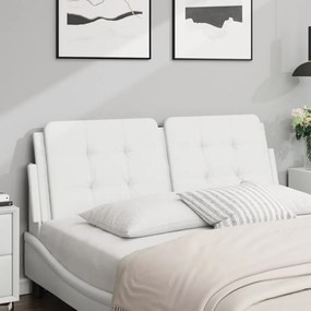 Cuscino Testiera Bianco 140 Cm İn Similpelle /