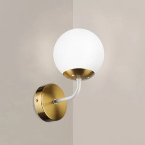 Brilagi - Lampada da parete MALIVA 1xE14/15W/230V dorata/bianca