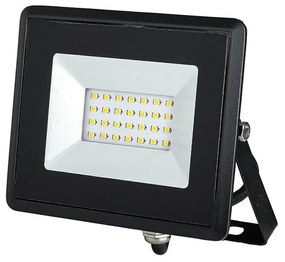 Faro Led Flood Light 20W Carcassa Nera IP65 Caldo 3000K Super Slim SKU-5946