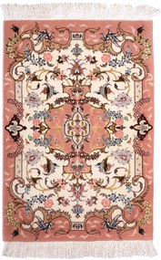 Tabriz Tappeto 90x60 Beige (Iran) Annodato A Mano