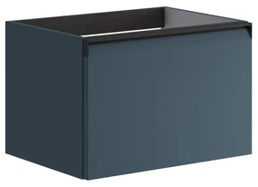 Mobile da bagno sotto lavabo Fusion blu opaco L 59.5 x H 40 x P 45.5 cm 1 cassetto, lavabo non incluso