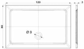 Flat Piatto Doccia Rettangolare 80x120 Bianco