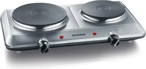 Severin DK 1014 - Fornello a due piastre 2500W/230V in acciaio inox