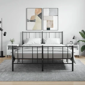 Comodini 2 Pz Bianco Lucido 40x35x47,5 Cm İn Legno Multistrato /