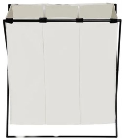 WENKO 71298800 - Cesto portabiancheria TRIO 69x76 cm crema/nero
