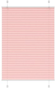 Tenda Plissettata Rosa 85x100 Cm Larghezza Tessuto 84,4 Cm /