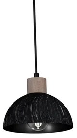 Lampadario su filo  ERIK 3xE27/60W/230V marrone/nero
