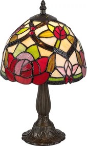 Brilagi - Lampada da tavolo Tiffany in vetro colorato GARLAN 1xE14/40W/230V