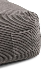 Pouf a sacco per bambini grigio chiaro con rivestimento in velluto a coste Game Amuse – SLOWDOWN