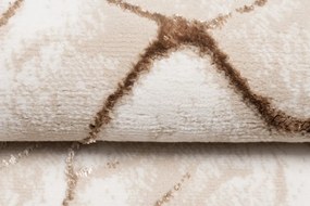 Tappeto moderno semplice beige con motivo marrone Larghezza: 160 cm | Lunghezza: 230 cm