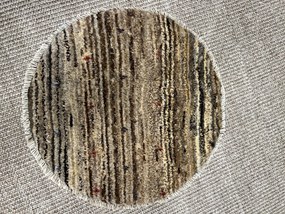 Gabbeh Tappeto 40 x 40 Grigio (Iran) Annodato A Mano