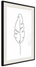 Poster  Drawn with One Line  Cornice Quadri Cornice nera con pass-partout, Larghezza x Altezza Home decor 20x30