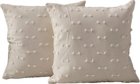 Federe decorative in set 2 pz 43x43 cm Tuffet – Mioli Decor