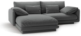 Divano angolare grigio scuro (angolo sinistro) Torino - Micadoni Home
