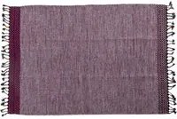 Tappeto moderno Dallas, stile kilim, 100% cotone, rosa, 170x110cm