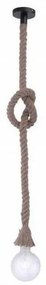 Leuchten Direkt 15481-18 - Lampadario a sospensione con filo ROPE 1xE27/60W/230V