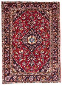 Kashan Tappeto 100 x 130 Rosso (Iran) Annodato A Mano