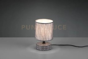 Lampada tavolo marie r50980111 paralume grigio