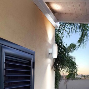 Applique Ovale Bidirezionale IP65 GU10 per esterni Grande - Bianca