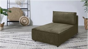 Modulo divano in velluto a coste variabile verde chiaro Nihad modular - Bobochic Paris