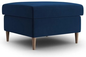 Poggiapiedi blu con rivestimento in velluto Kyoto – Cosmopolitan Design