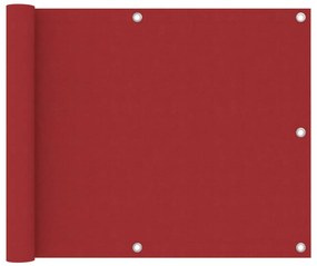 Paravento Da Balcone Rosso 75x600 Cm İn Tessuto Oxford /