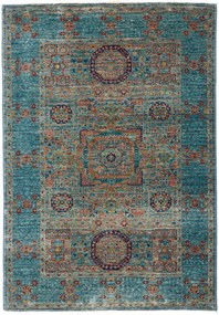 Mamluk Tappeto orientale 120 x 80 Blu (Pakistan) Annodato A Mano