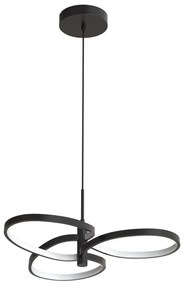 Lampadario LED a sospensione con cavo RIBBON LED/25W/230V 4000K nero