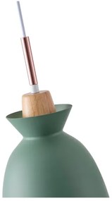 Lampadario a sospensione con filo 1xE27/15W/230V verde diametro 19,5 cm
