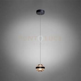 Geo sospensione singola, nero opaco, led 5w 400 lumen 3000 k, diam....