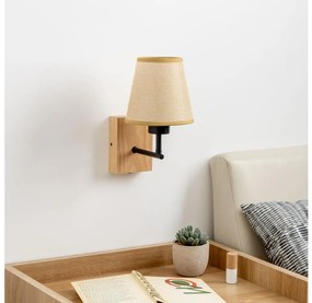 Brilagi - Applique NUBILA WOOD 1xE27/25W/230V quercia/marrone chiaro