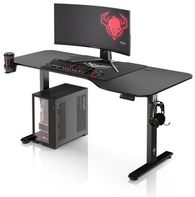 Scrivania Regolabile in Altezza Diablo X-Tensio 1600 Nero